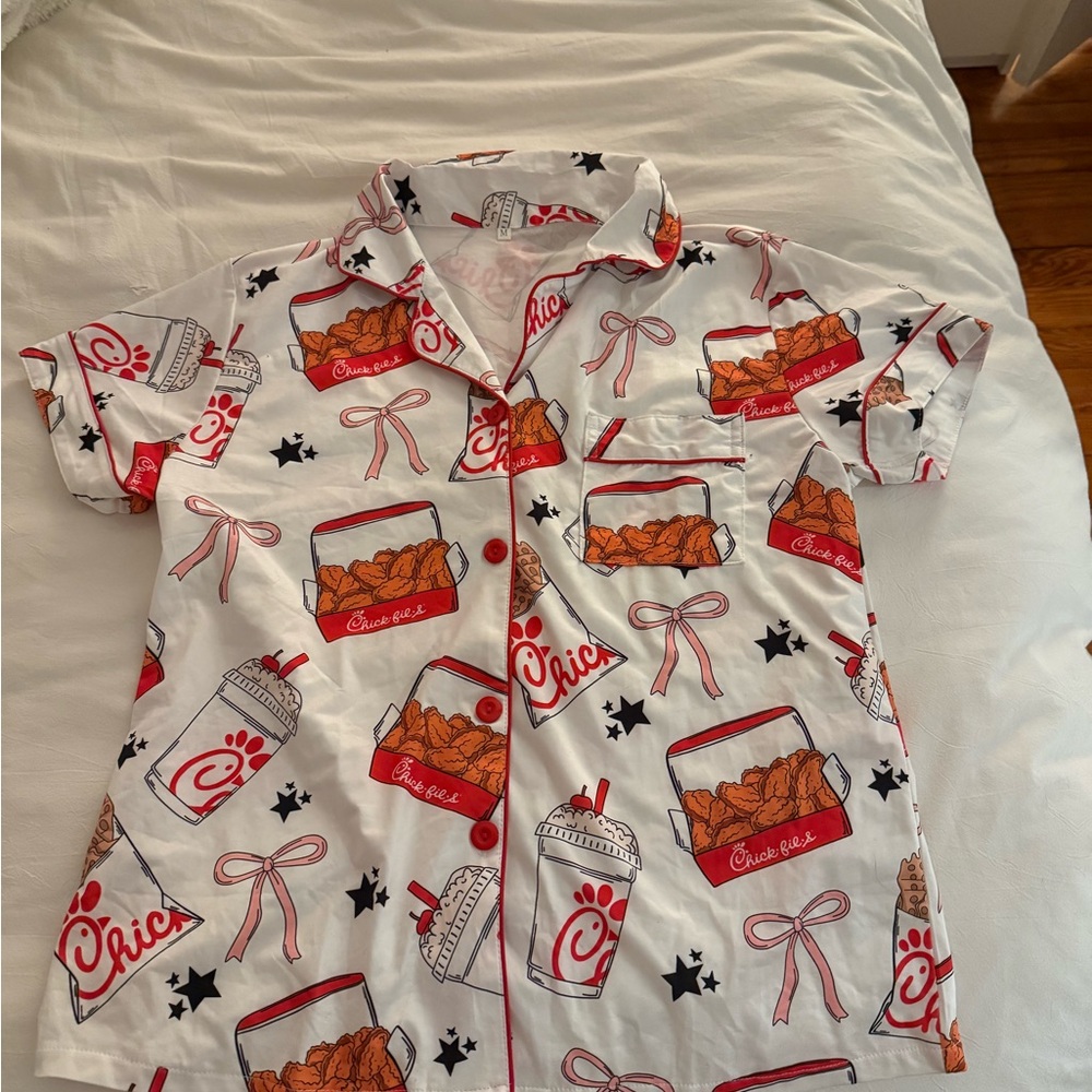 Chick-fil-A Themed Pajama set